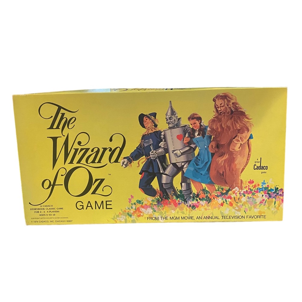 Vintage THE WIZARD OF OZ Board Game 1974 Cadaco No. 406 MGM Made In USA
